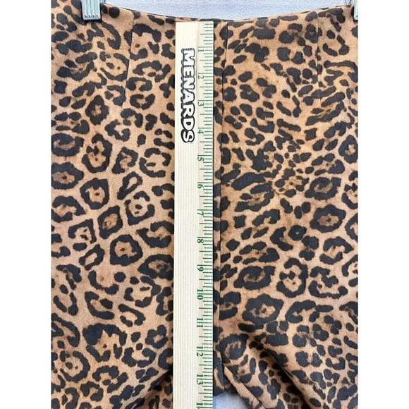 Forever 21 Women’s Size Medium Animal Leopard Print Side Zip Soft Pants - Picture 4 of 9